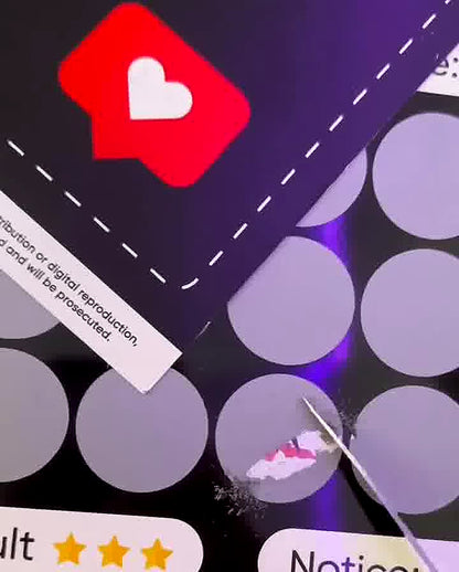 Scratch Position Cards – The Love Game Scratch-Off Poster for Couples | 100+ Hidden Challenges
